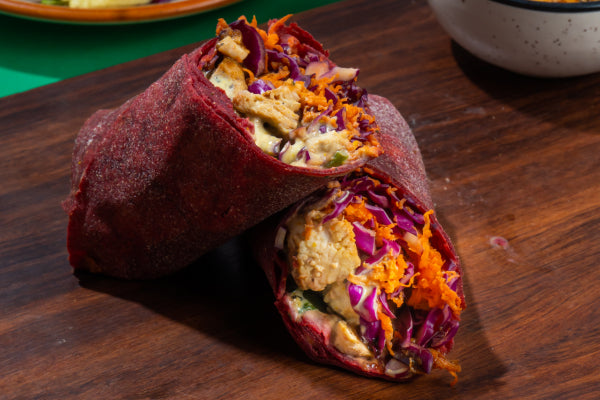 Beetroot Base Chicken Crispy Barbeque Wrap